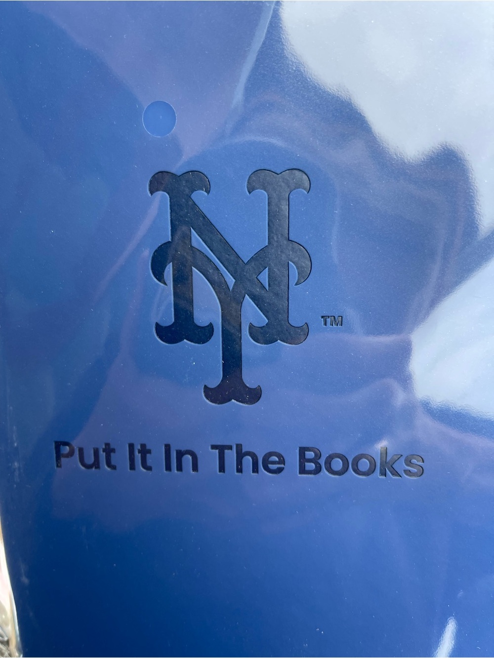 NY METS “ Put it in the Books !” Blue notebook . From 9/20/26 game .NY
